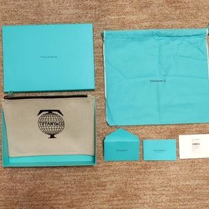 Tiffany Travel Canvas Flat Pouch Medium